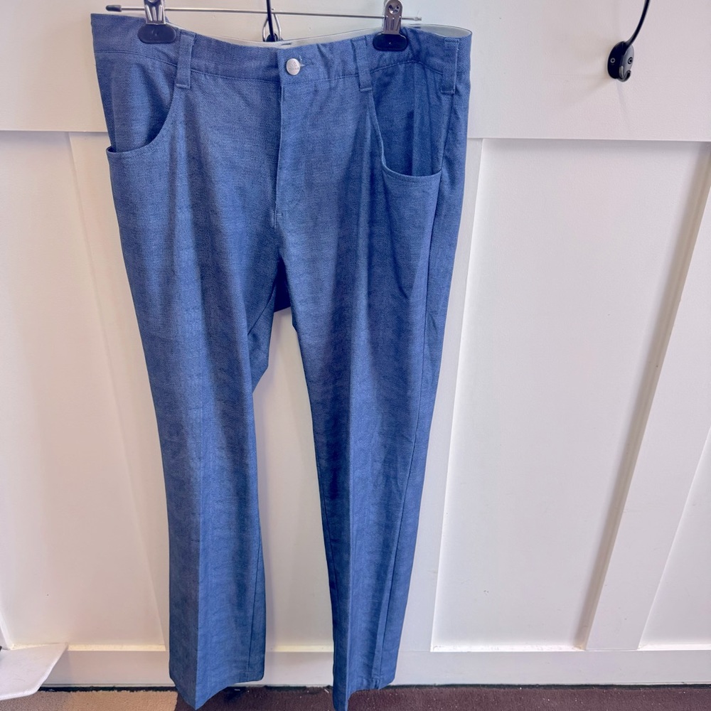 Adidas Ultimate 365 Golf ⛳ pants Men's 34X32Modern Blue ElasticWaist‎